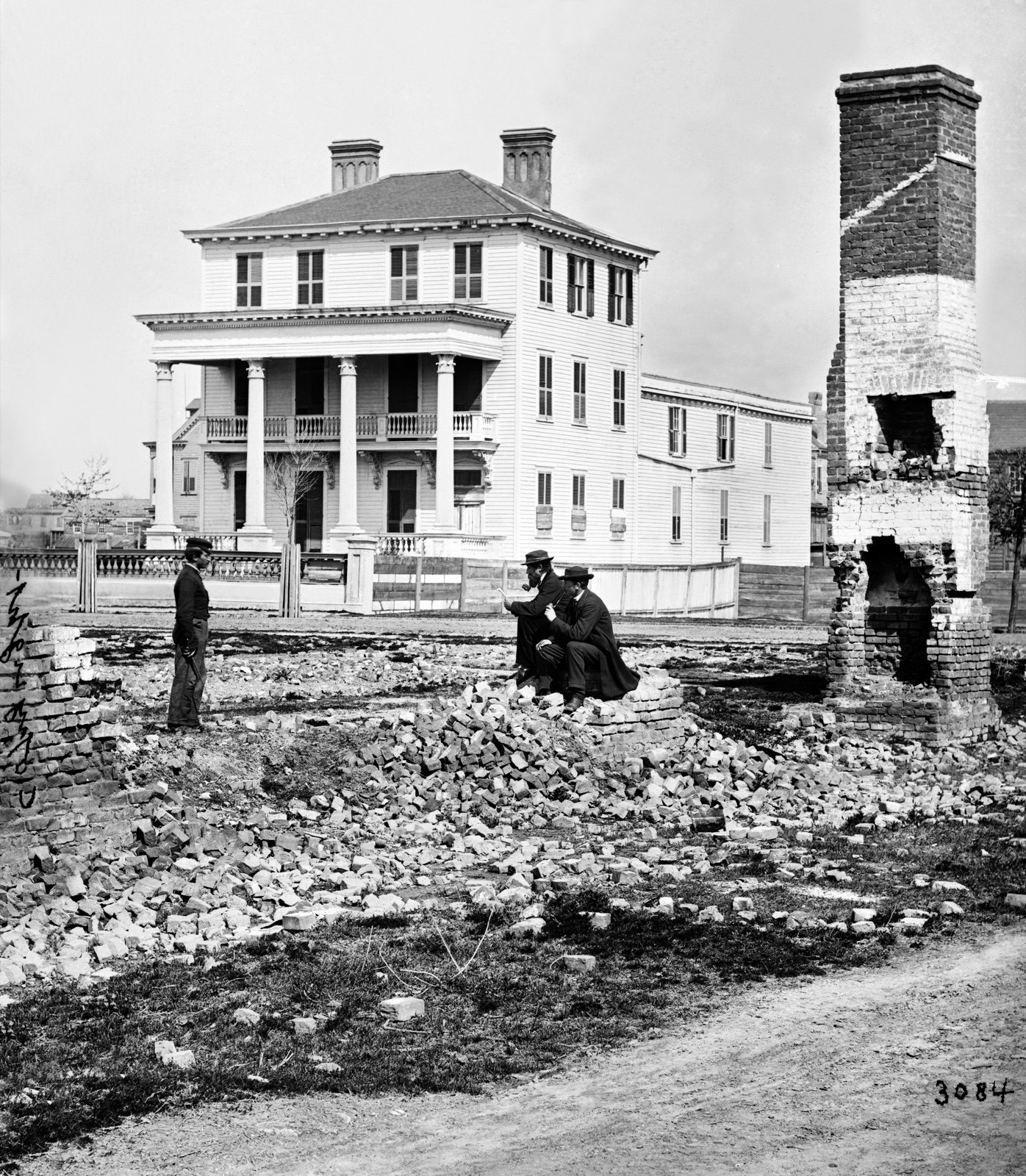 George Barnard Comes to Charleston, original black and white