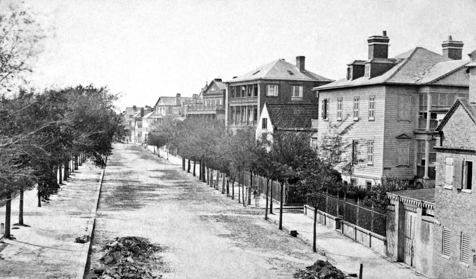Looking West Along Bay Street, original black and white