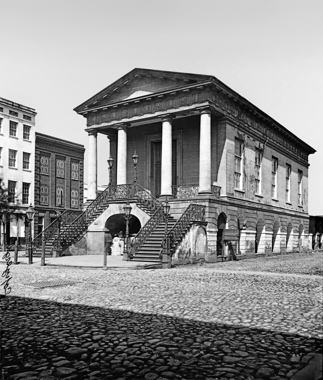Market Hall, original black and white