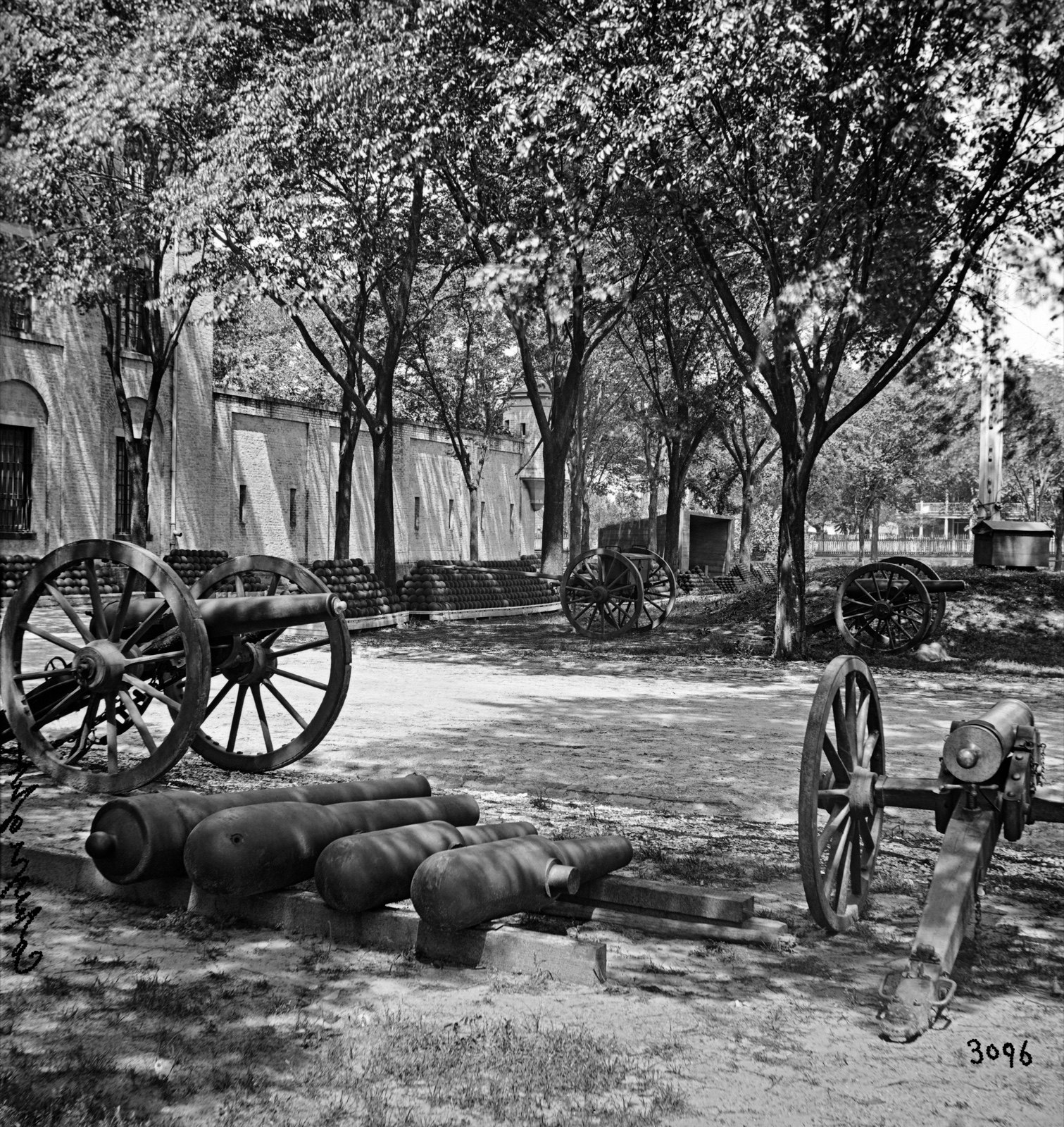 Ordnance at the Arsenal (second view), original black and white