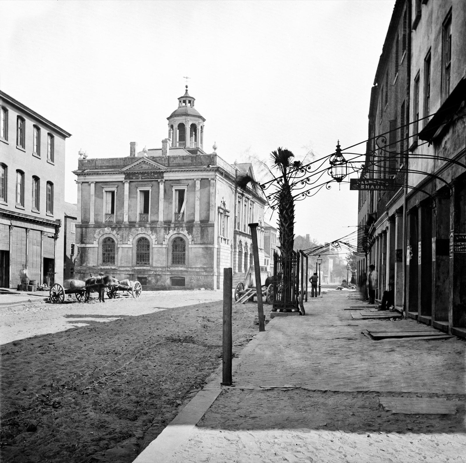 Post Office on East Bay Street II, original black and white