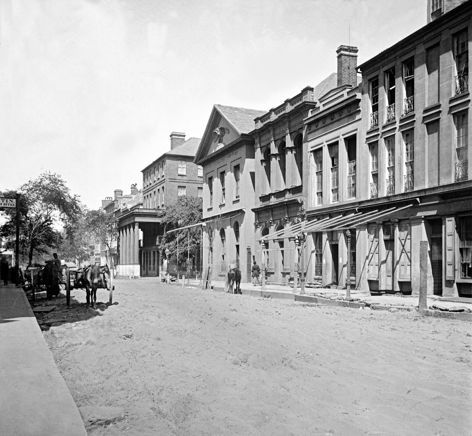 The Bank of Charleston, original black and white