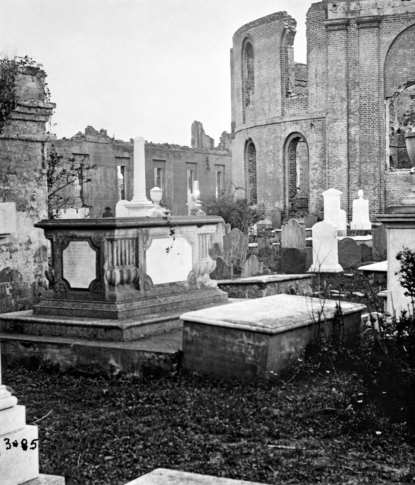 What a Cemetery Says, original black and white